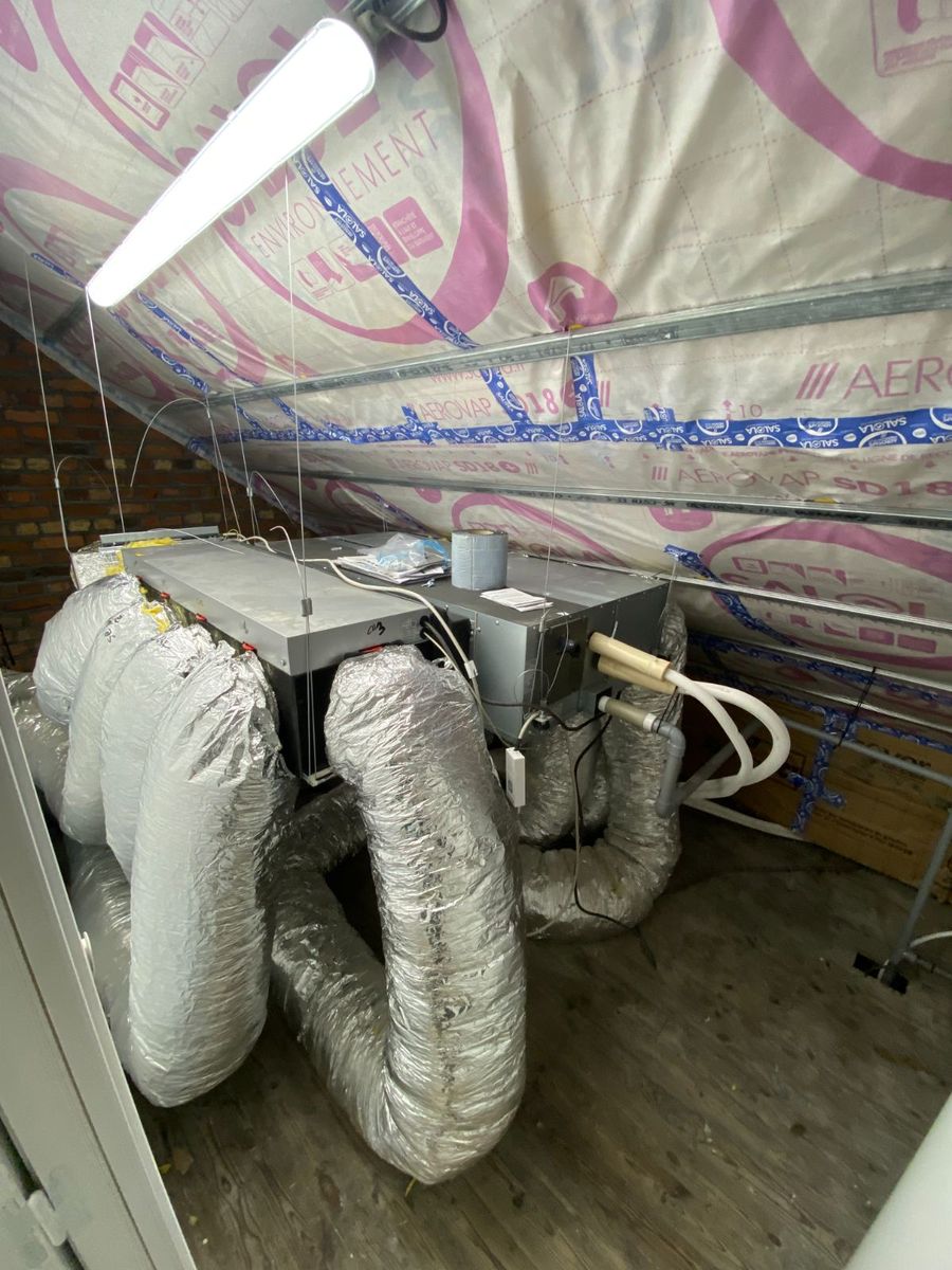 Climatisation gainable installée sous les combles